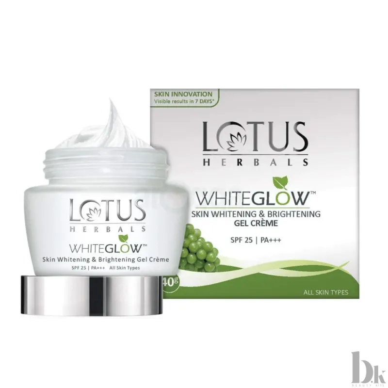Lotus Herbal Whiteglow Skin Whitening & Brigntening Gel Crème spf-25 PA+++ 35gms