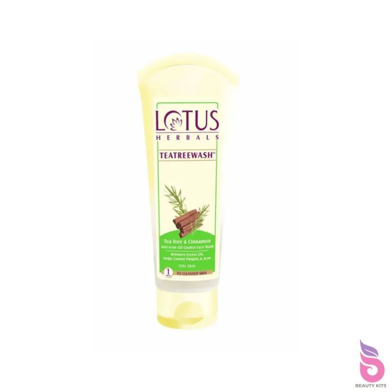 Lotus Herbals Teatreewash Tea Tree And Cinnamon Oil Control Face Wash (120gm)