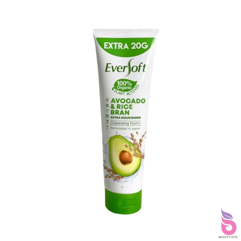 Eversoft Organic Facial Cleanser Avocado And Rice Bran (120gm)